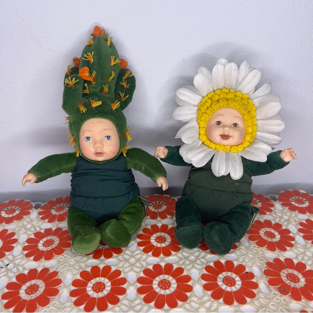 Anne Geddes Cactus Baby & Daisy Baby Dolls